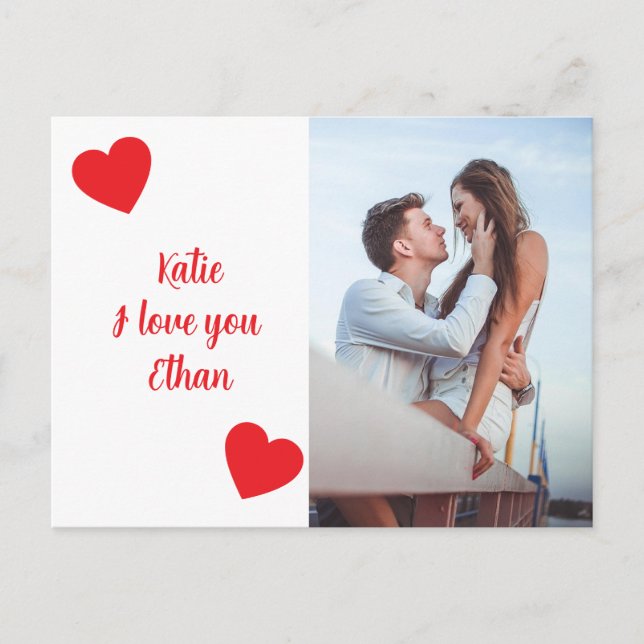 Carte Postale Je t'aime - Saint-Valentin  (Devant)