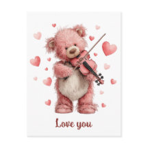 Je t'aime Teddy avec un violon