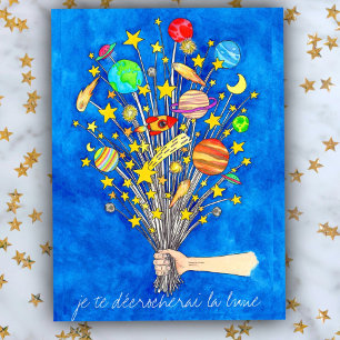 Carte postale "Je te décrocherai la lune" de Nicol