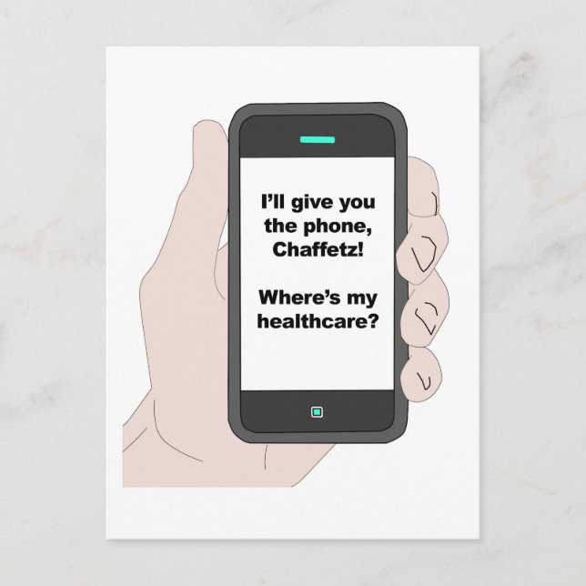 Carte Postale Je te donnerai le téléphone, où est mon système de (Devant)