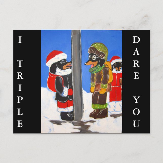 CARTE POSTALE JE TRIPLE DOXIE JE TE DAFIE (Devant)