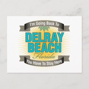 Carte Postale Je vais retourner à (Delray Beach)