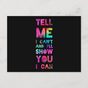 Carte Postale Je vais vous montrer que je peux Rainbow