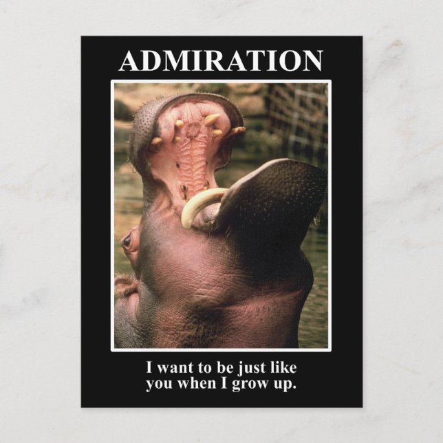 Carte Postale Je veux être comme toi quand je serai grand (Devant)