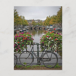Carte Postale Je veux faire le tour de mon vélo à Amsterdam - Ca