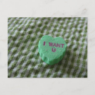 Carte Postale Je Veux Que Tu