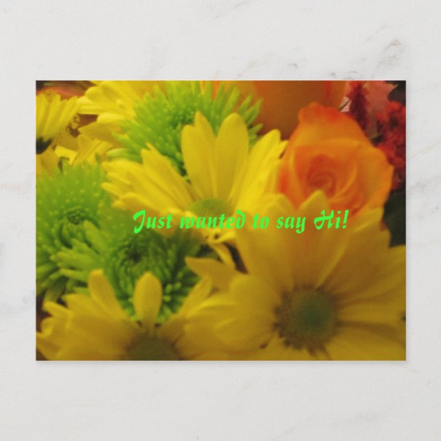 Carte Postale Je voulais juste dire bonjour (Devant)