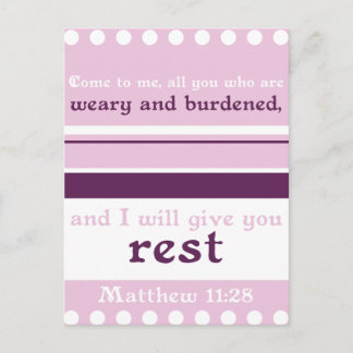 Carte Postale Je Vous Donnerai Le Repos