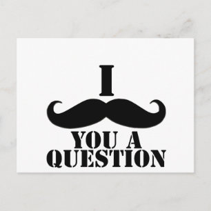Carte Postale Je Vous Moustache Une Question