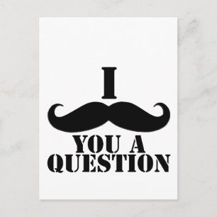 Carte Postale Je Vous Moustache Une Question