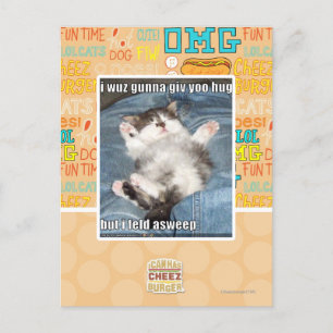 Carte Postale Je wuz gunna vous donne un câlin