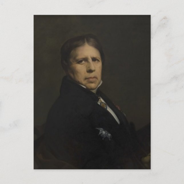 Carte Postale Jean Auguste Dominique Ingres - Autoportrait (Devant)