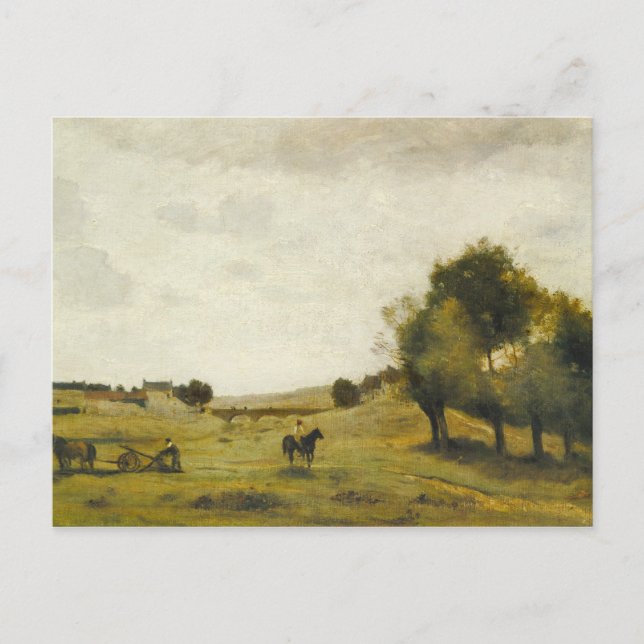 Carte Postale Jean-Baptiste-Camille Corot - Vue près d'Epernon (Devant)