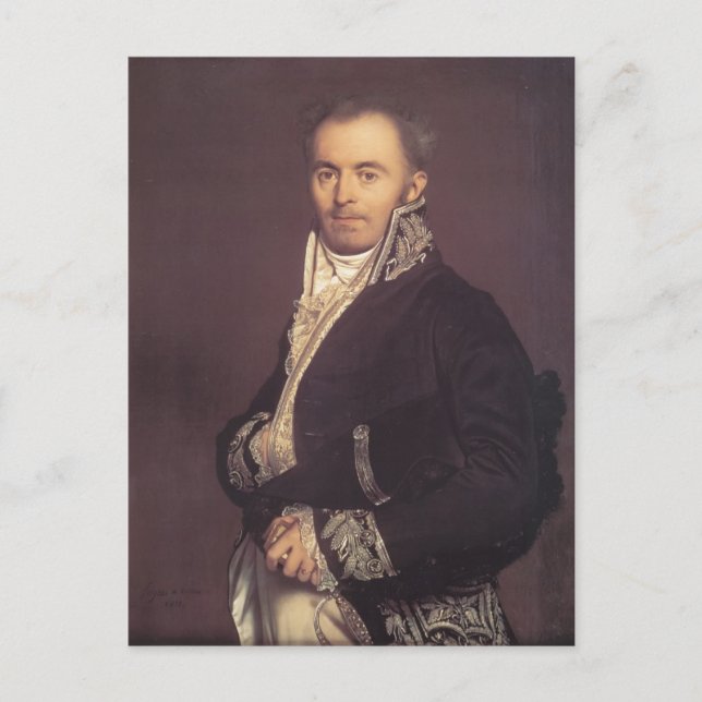 Carte Postale Jean Dominique Ingres-Hippolyte-François Devillers (Devant)