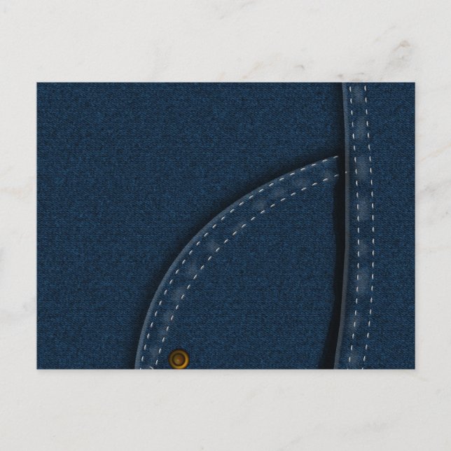 Carte Postale Jean en Denim (Devant)