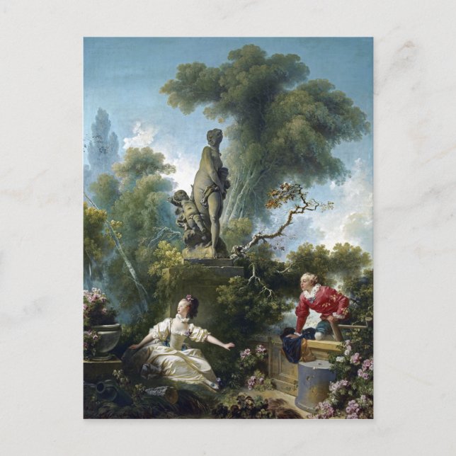 Carte Postale Jean-Honoré Fragonard Le progrès de l'amour (Devant)