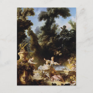 Carte Postale Jean-Honore Fragonard - Progrès de la poursuite de