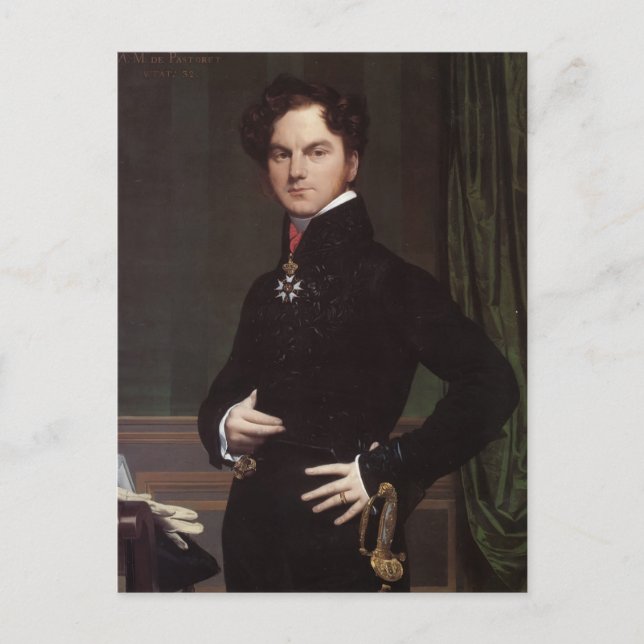 Carte Postale Jean Ingres- Amedee-David, Comte de Pastoret (Devant)
