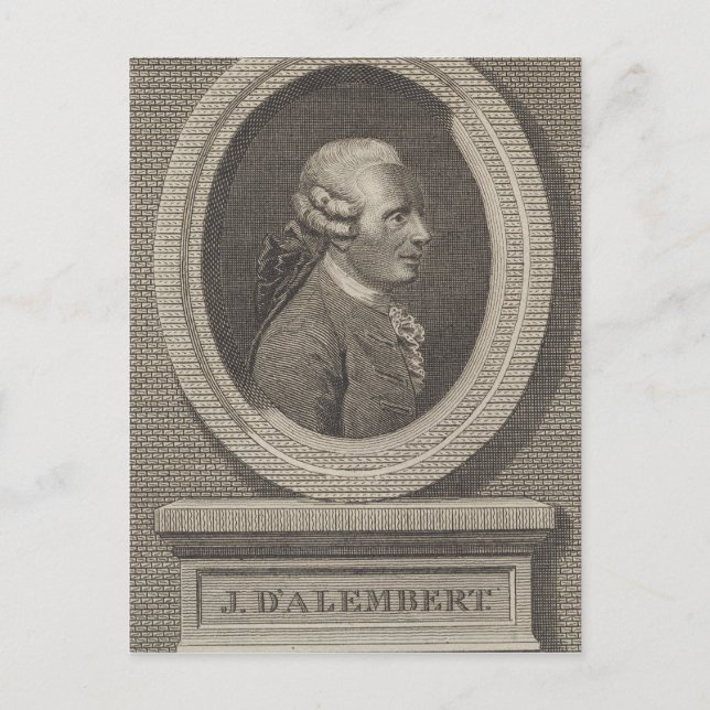 Carte Postale Jean le Rond d'Alembert (Devant)