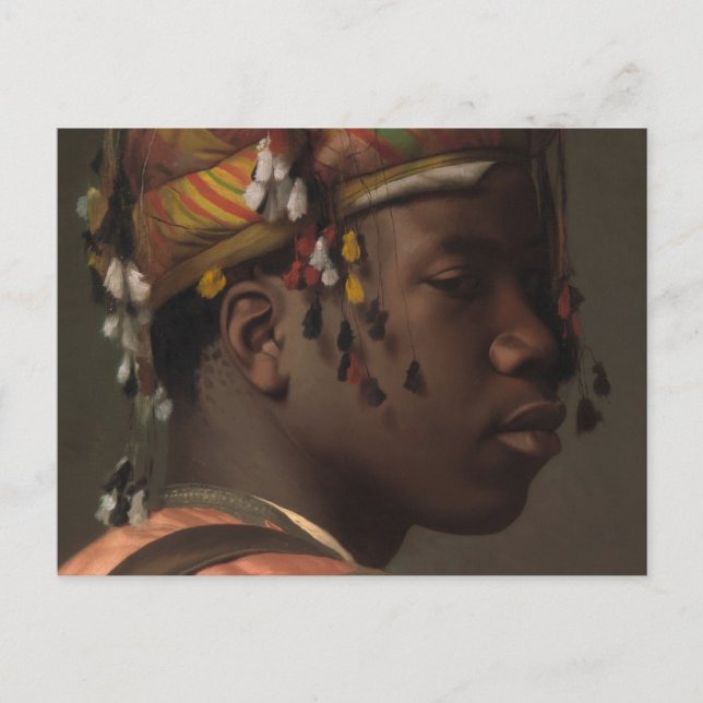 Carte Postale Jean-Leon Gerome Black Bashi-Bazouk (face) 1869 (Devant)