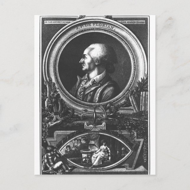 Carte Postale Jean-Pierre Claris de Florian (Devant)
