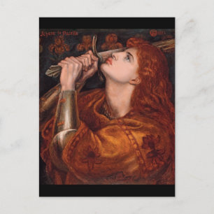 Carte Postale Jeanne d'Arc, c. 1882 par Dante Gabriel Rossetti