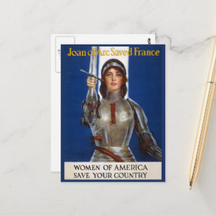 Carte Postale Jeanne d'Arc : La servante d'Orléans, héroïne du c