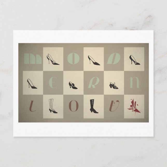 Carte Postale Jeanne : L'amour moderne (Devant)