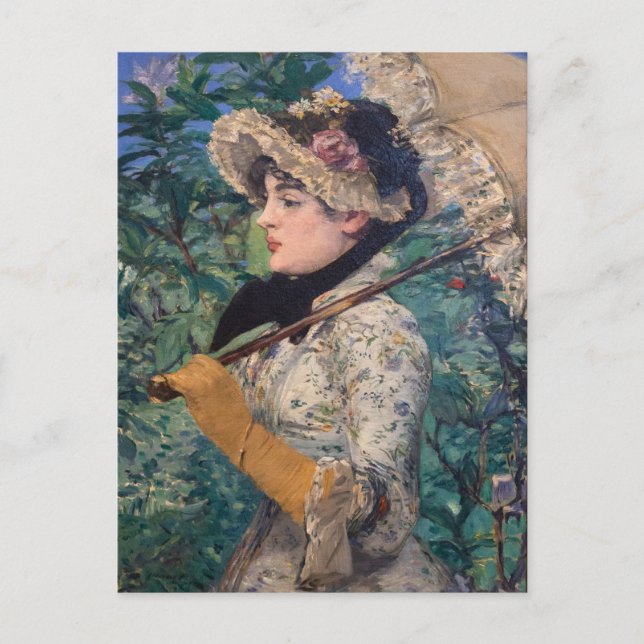 Carte Postale Jeanne (Printemps) Par Édouard Manet (Devant)