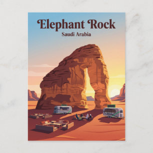 Carte Postale Jebel Al-Fil (Rocher de l'Éléphant) Arabie saoudit