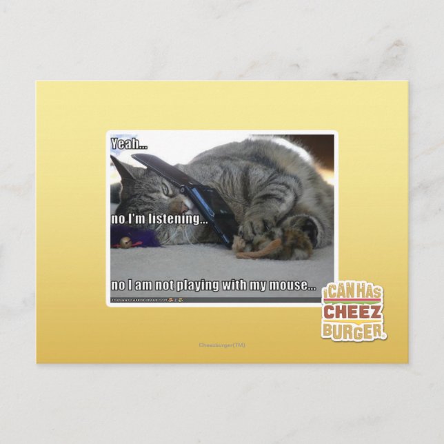 Carte Postale J'écoute (Devant)