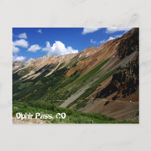 Carte Postale Jeeps sur le col Ophir au Colorado (Devant)