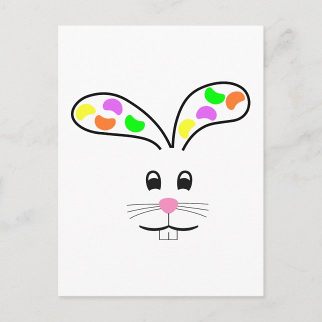 CARTE POSTALE JELLY BEAN BUNNY (Devant)
