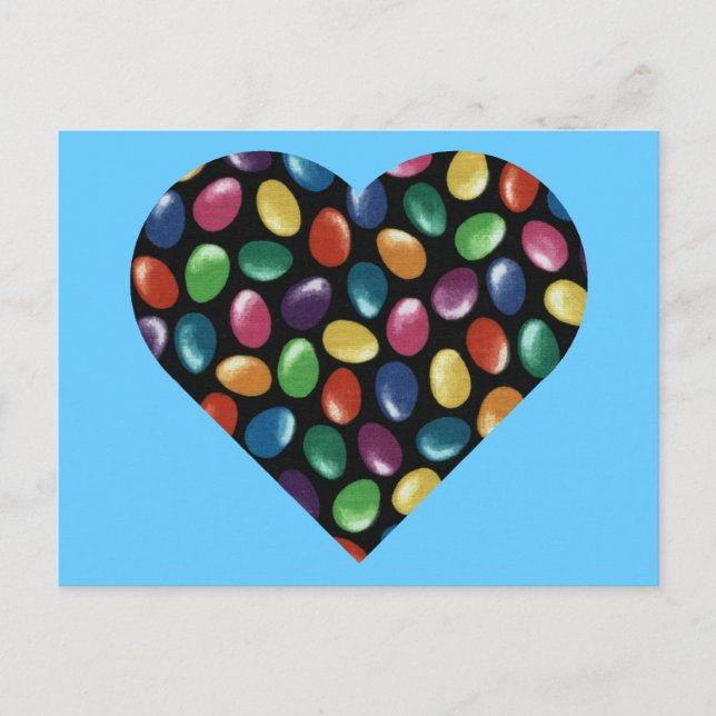 Carte Postale Jelly Bean Heart (Devant)