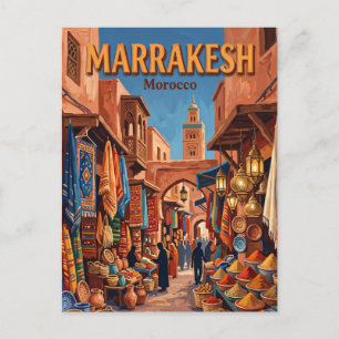 Carte Postale Jemaa el-Fnaa Marrakech Maroc