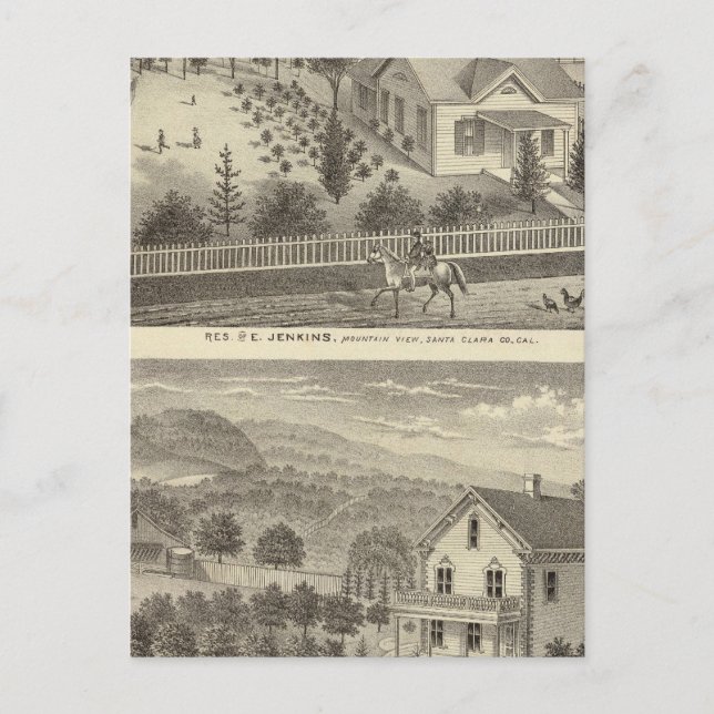 Carte Postale Jenkins, Résidences Snyder (Devant)