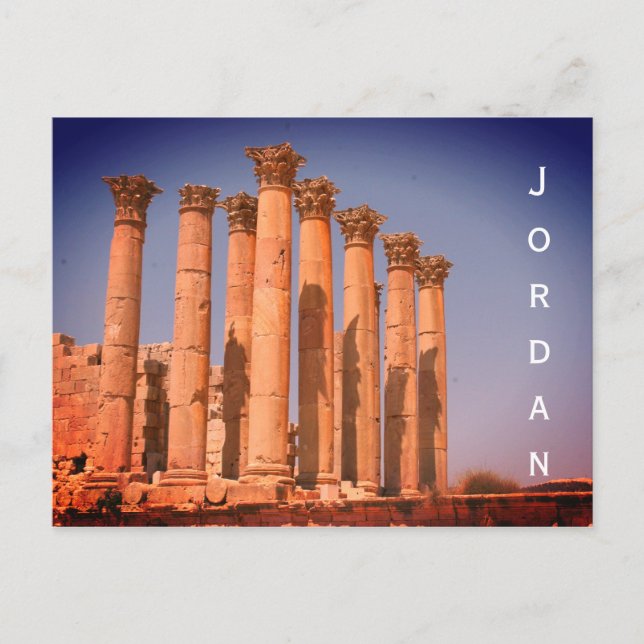 Carte Postale jerash, colonne jordan (Devant)