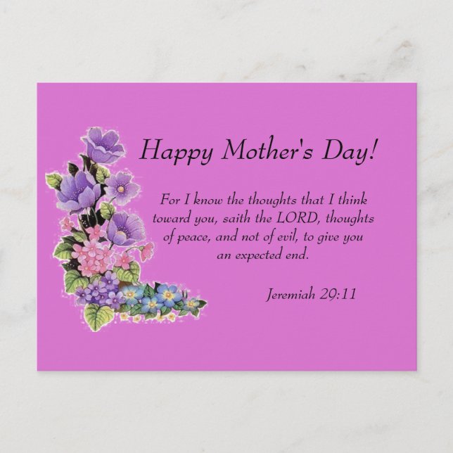 Carte Postale Jérémie 29:11 (Devant)