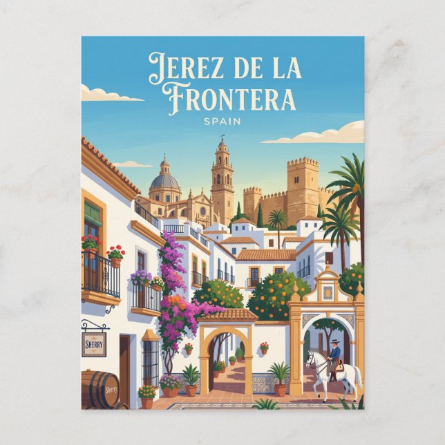 Carte Postale Jerez de la Frontera, Espagne (Devant)