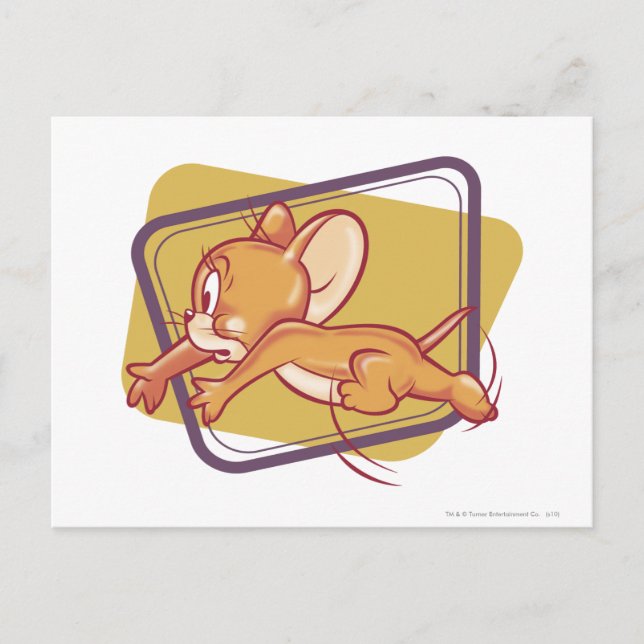 Carte Postale Jerry Running Peur (Devant)