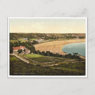 Carte Postale Jersey, baie de Saint-Brelades, île Channel, Angle