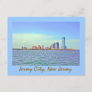 Carte Postale Jersey City, New Jersey, États-Unis