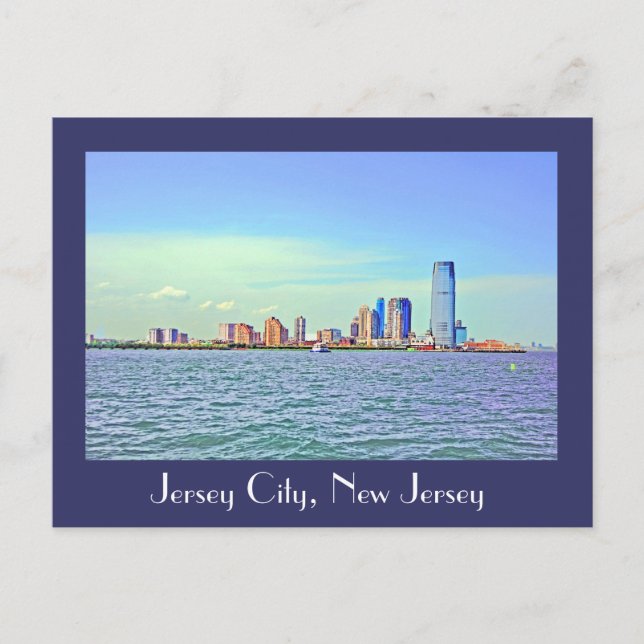 Carte Postale Jersey City, New Jersey, États-Unis (Devant)