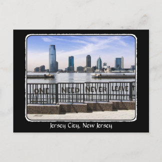 Carte Postale Jersey City Skyline One Nécessité de quitter la fr