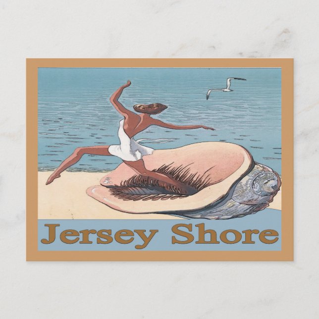 Carte Postale Jersey Shore, Shell Poster, (Devant)