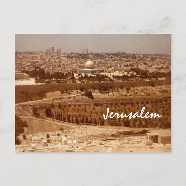 Carte postale Jérusalem d'or (Devant)