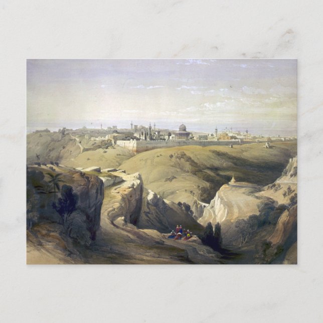 Carte Postale Jérusalem du Mont des Oliviers Roberts David (Devant)