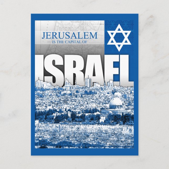 Carte Postale Jérusalem, Israël (Devant)