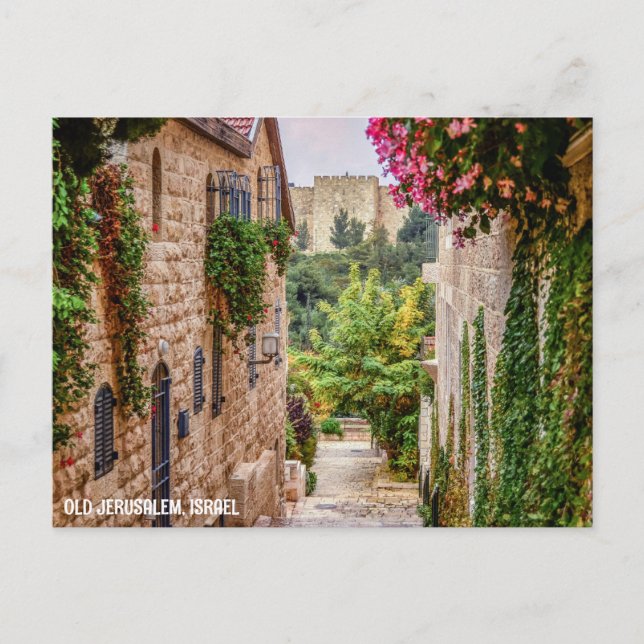 CARTE POSTALE JÉRUSALEM, ISRAËL (Devant)