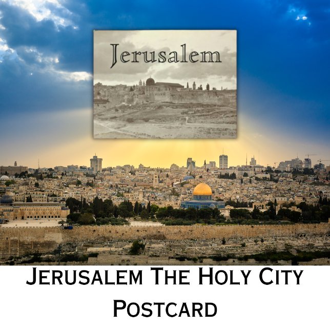 Carte Postale Jérusalem_La Ville Sainte (Jerusalem_The Holy City Postcards)